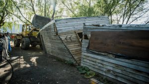 Derribaron otro bunker donde se comercializaba con estupefacientes