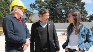 Axel Kicillof y Raverta de visita por Mar del Plata