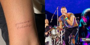 El tatuaje de Chris Martin para homenajear a Gustavo Cerati