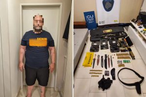 Hallaron al hombre que festejó Año Nuevo a los tiros en Balvanera: tenía un arsenal en la casa