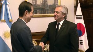 Alberto Fernández recibe al Primer Ministro de Corea del Sur