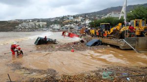 Las lluvias en Grecia dejaron un muerto y una desaparecida