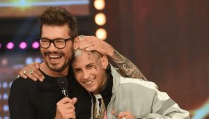 L-Gante abre las puertas de su casa para compartir un asado con Marcelo Tinelli