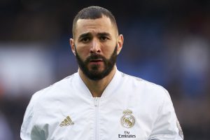 Karim Benzema a puro festejo con la Selección de Francia