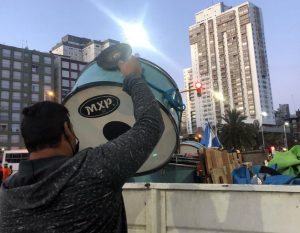 Potenciar Trabajo: masiva movilización frente al Casino de Mar del Plata