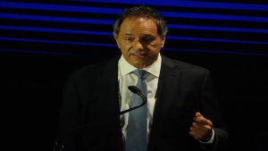 Daniel Scioli estuvo presente en el “test de la Bristol”