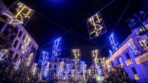 España: polémica con el alumbrado navideño en Vigo