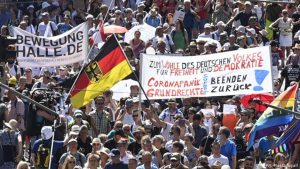 Protesta en Berlín contra la inflación y el alza de precios