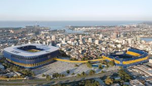 Bombonera: Andrés Ibarra presentó el proyecto del nuevo estadio junto a Mauricio Macri