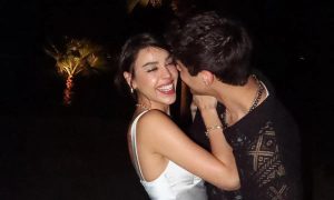 Danna Paola festejó el cumpleaños de su novio Alex Hoyer con un romántico posteo