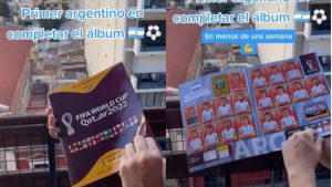 El primer argentino en llenar el álbum del Mundial
