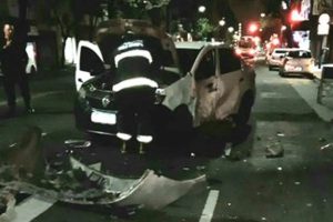 Choque en Palermo: uno de los conductores se dio a la fuga