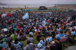 Miles de personas vivieron Argentina – Australia en el Fan Fest de Mar del Plata