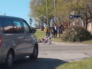 Accidente de tránsito en las inmediaciones de Av. Paso y Buenos Aires