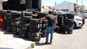 Secuestraron 2500 gomas con procedencia desconocida