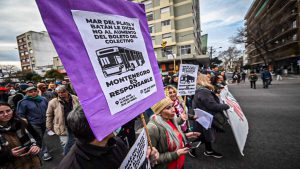 Manifestación contra el “boletazo” en Mar del Plata