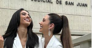 Miss Argentina y Miss Puerto Rico se encuentran en el altar