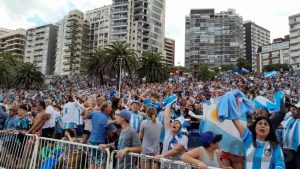 Mundial de Qatar 2022: festejo en el Arena Fan Fest por el triunfo de la Selección Argentina