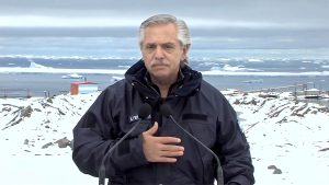 Alberto Fernández emitió  una cadena nacional desde la Antártida