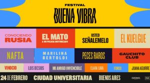 El Festival Buena Vibra confirmó su line up para el 2024