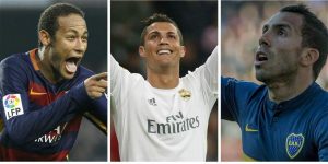 El fútbol de festejo: cumplen años Carlos Tevez, Cristiano Ronaldo y Neymar Jr.