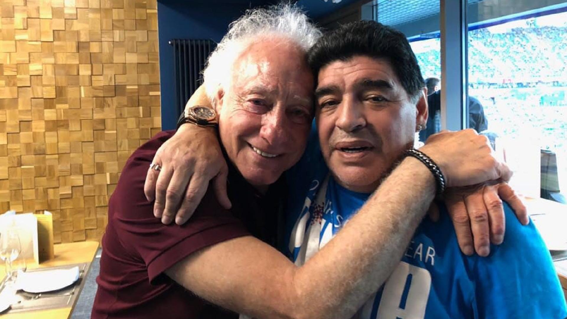 Guillermo Coppola y Diego Maradona