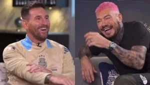 Marcelo Tinelli entrevistó a Lionel Messi pero un detalle en su look desató una ola de memes