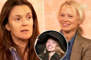 Pamela Anderson en el programa de Drew Barrymore: Sin maquillaje y sin extensiones en cámara