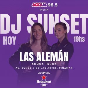 Acqua 96.5 da inicio al verano con su primer DJ Sunset en Pinamar