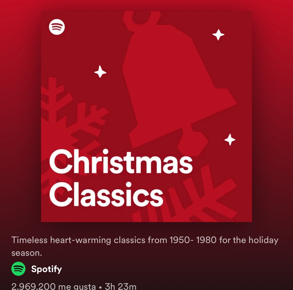 Navidad: las mejores playlist de Spotify para escuchar en Nochebuena 1 CHRISTMAS_CLASSIC_SPOTIFY.jpg