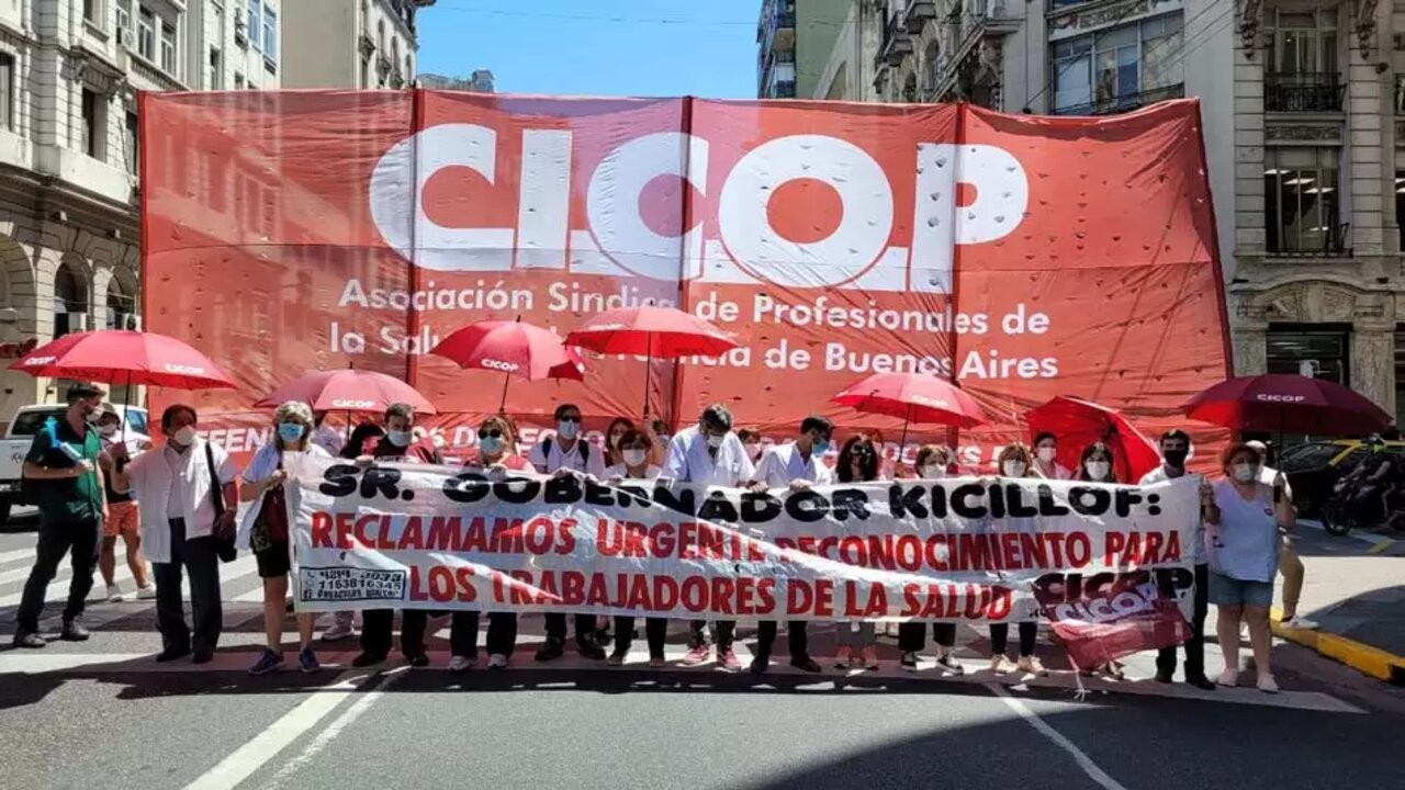 Trabajadores de la salud bonaerenses llegan a un acuerdo salarial del 40% en cuotas 1 FACUNDO-ESMERELES-marcha-y-paro-de-CICOP-JAVIER-PIZZO.jpg