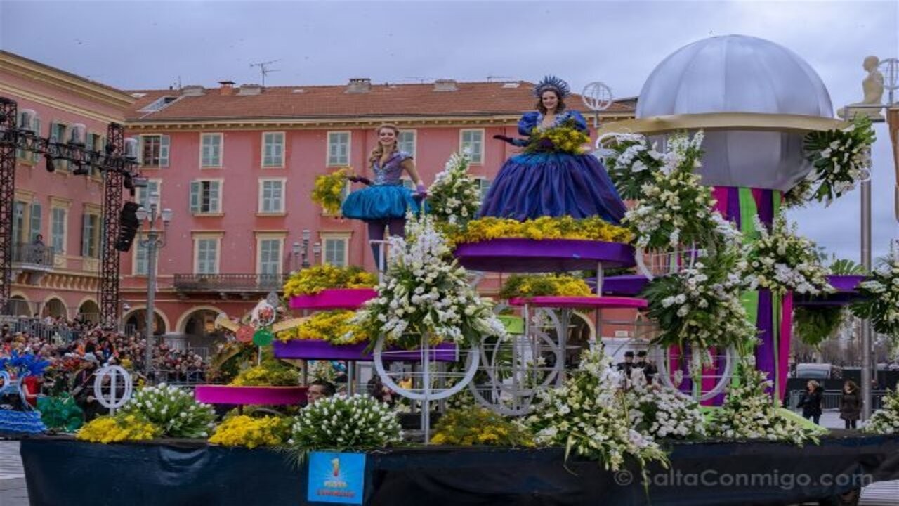 Francia: el Carnaval de Niza celebrará su 150 aniversario con las tradicionales carrozas y batallas de flores 2 Francia-Niza-Carnaval-Batalla-Flores-Carroza_1.jpg