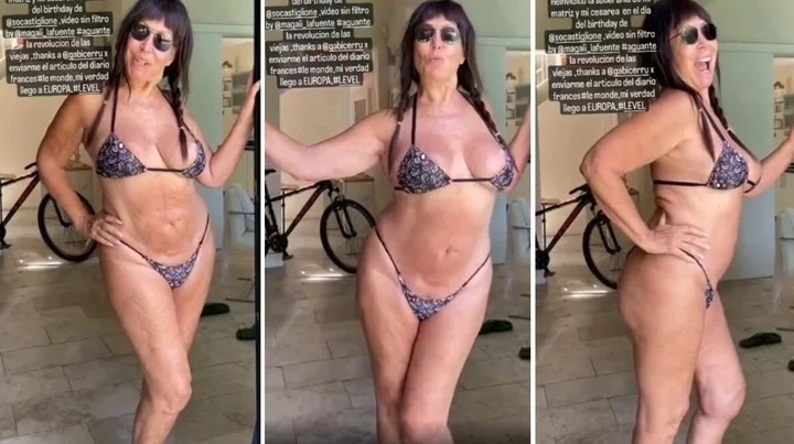 Moria Casán se hizo viral tras compartir un video de su cuerpo al natural 1 HISTORIAS_MORIA_CASAN.jpg
