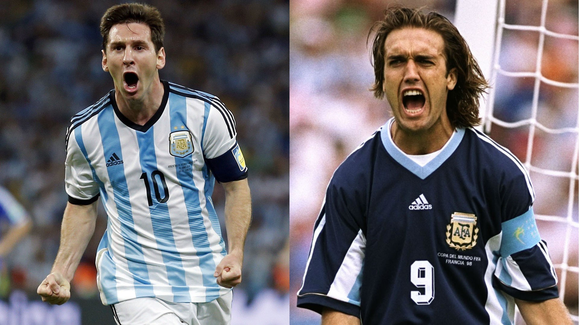Mundial Qatar 2022: qué nuevo récord podría romper Lionel Messi en el partido ante Países Bajos 1 Messi-vs-Batistuta.jpg