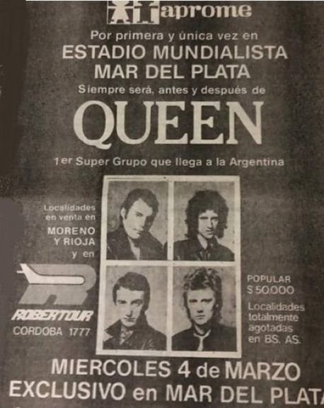 Aniversario 149º de Mar del Plata: artistas internacionales que se presentaron en la ciudad 2 anuncio-queen-mar-el-plata.jpg