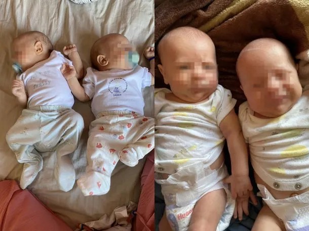 Tiene gemelos y no reconoce cuál es cuál, la mamá que se hizo viral 1 bebes.jpg