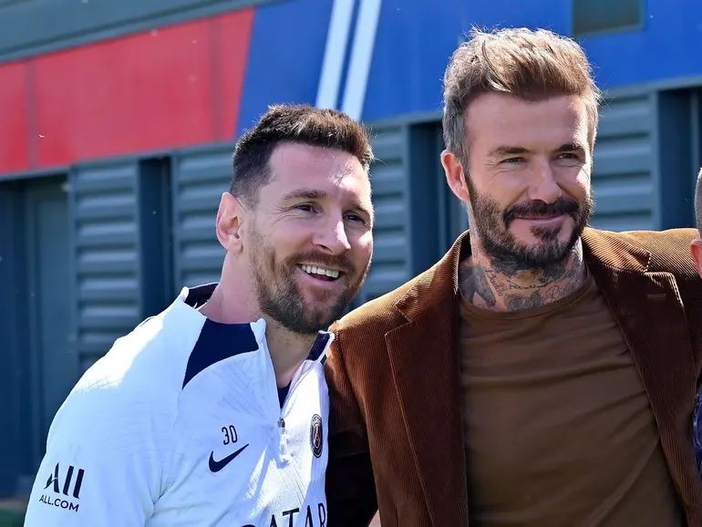 Locura por Lionel Messi: las entradas para la presentación del rosarino en la MLS se agotaron en minutos 1 beckham_y_messi.jpg