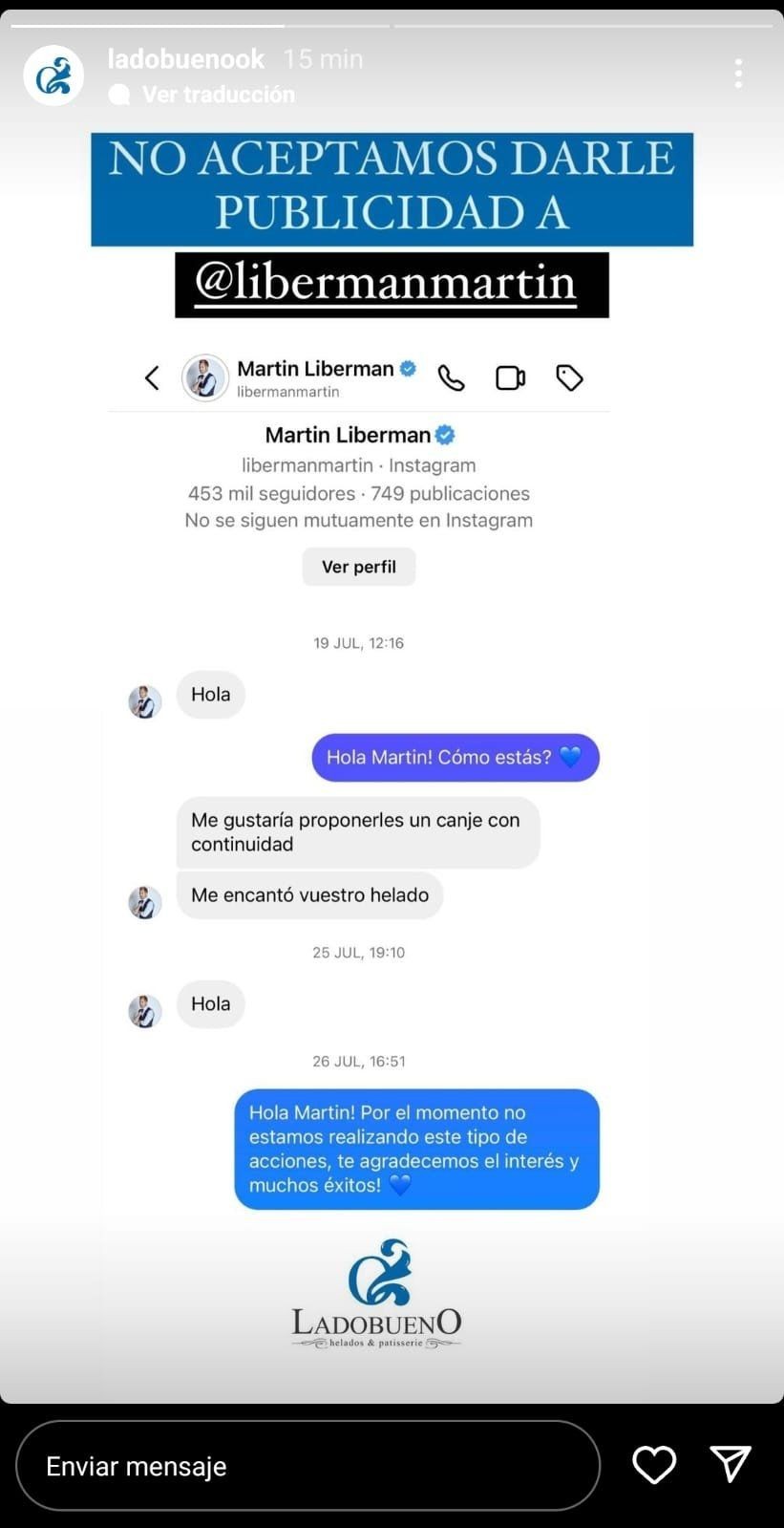 Martin Liberman vuelve a ser tendencia en Twitter por un escrache fallido 2 conversacion_liberman.jpg