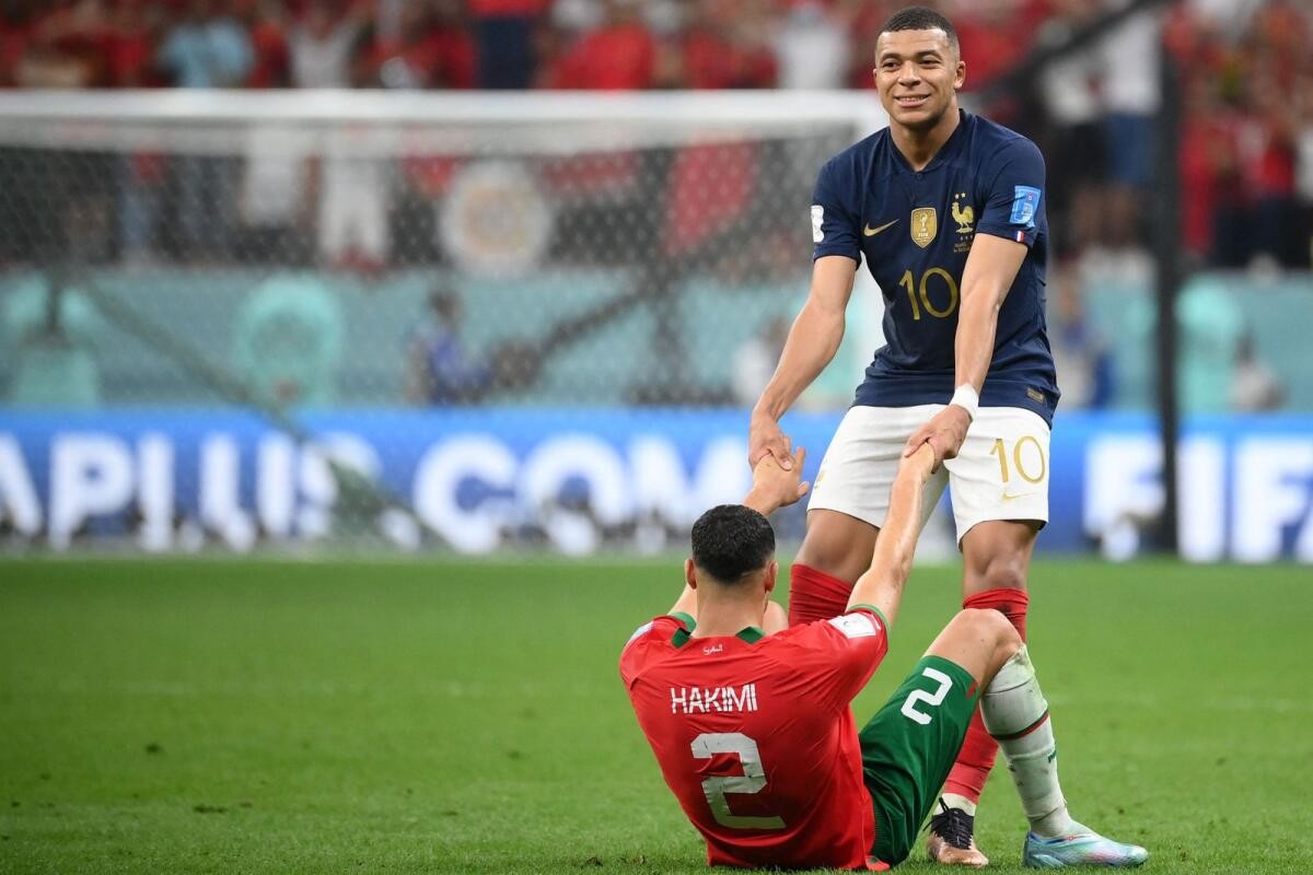 Kylian Mbappé consuela a Achraf Hakimi tras ganar la semifinal de la Copa del Mundo: “Hiciste historia” 1 hakimi_mbappe_semifinal.jpeg
