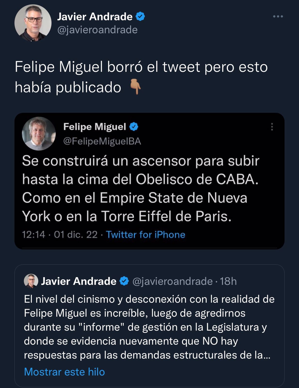 Anuncian la instalación de un ascensor en el Obelisco 1 javier_andrade.jpg