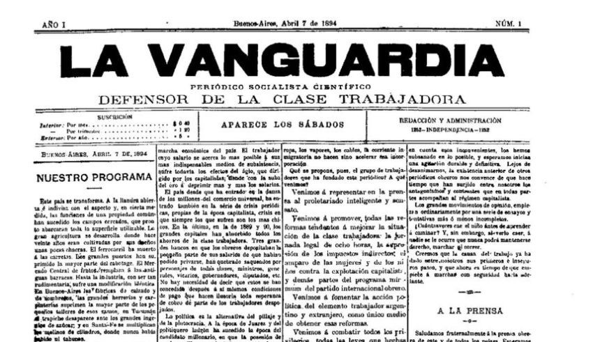 Efemérides: ¿Qué pasó el 07 de abril? 1 la_vanguardia_-_numero_1-4-850x491-1.jpg