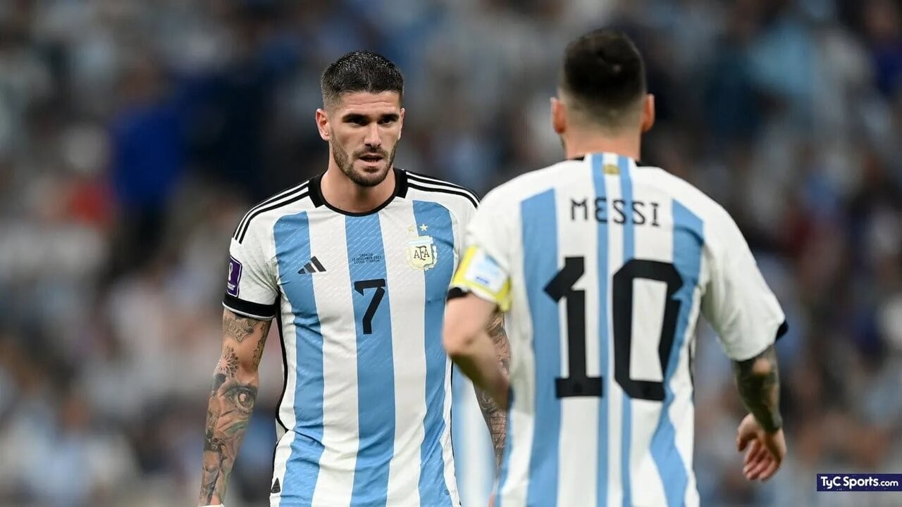 Rodrigo De Paul: "somos la mejor Selección Argentina de la historia" 1 rodrigo de paul y lionel messi 1440x810 wmk