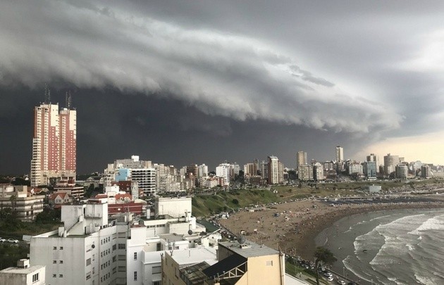 Alerta por tormentas fuertes y ocasional caída de granizo en Mar del Plata 1 tormenta.jpg